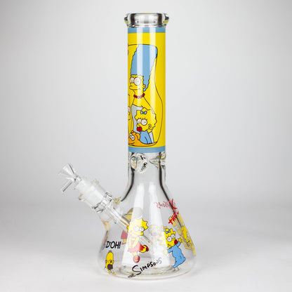 14" Yellow Family Cartoon 9 mm glass bongs [PIP789]_11