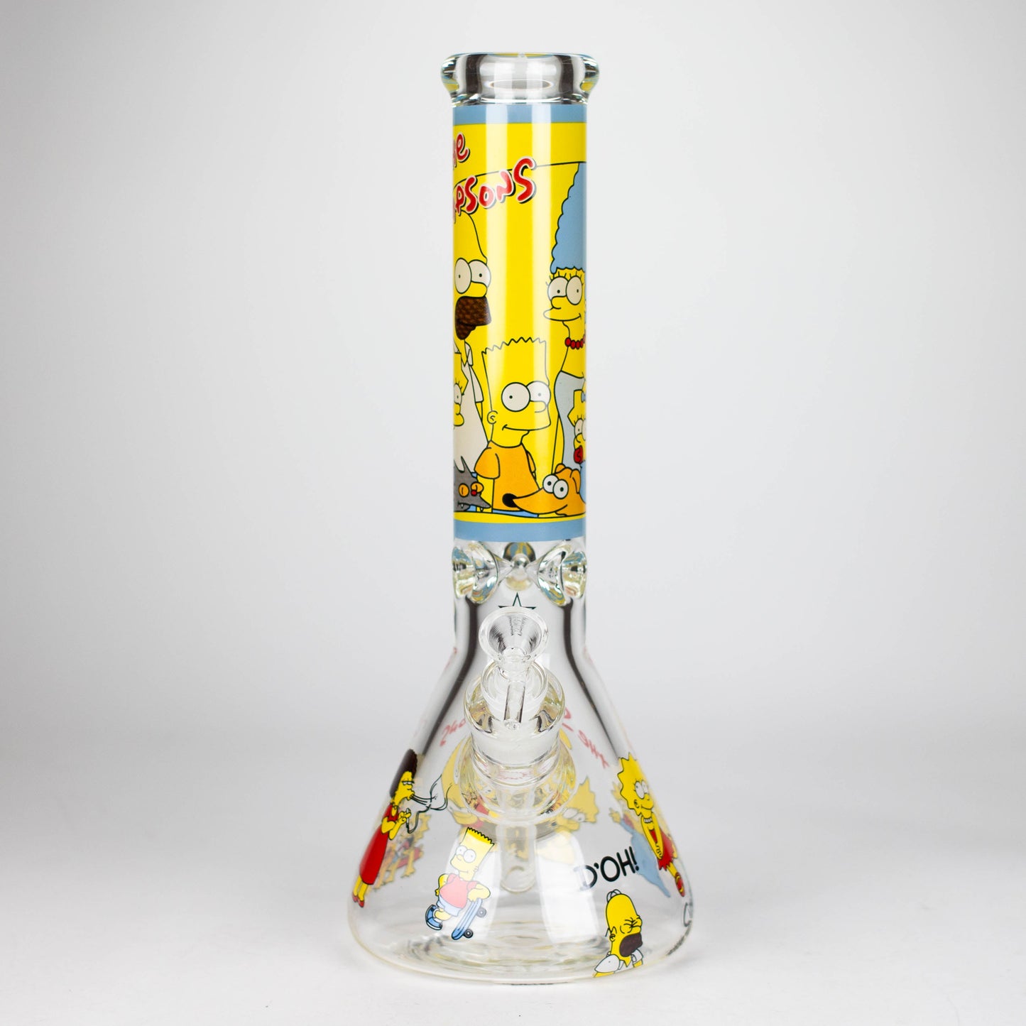 14" Yellow Family Cartoon 9 mm glass bongs [PIP789]_12