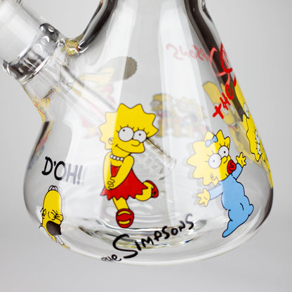 14" Yellow Family Cartoon 9 mm glass bongs [PIP789]_1