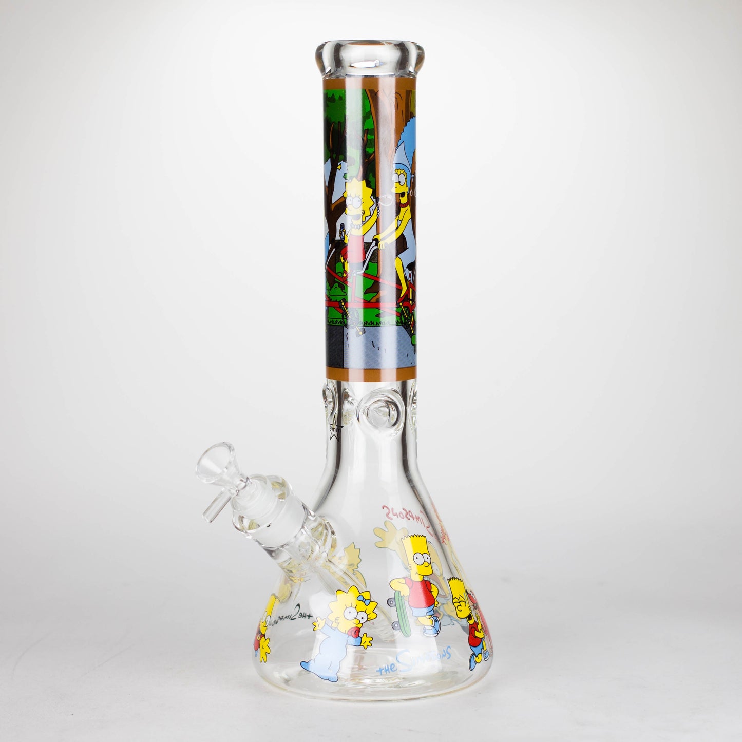 14" Yellow Family Cartoon 9 mm glass bongs [PIP789]_9