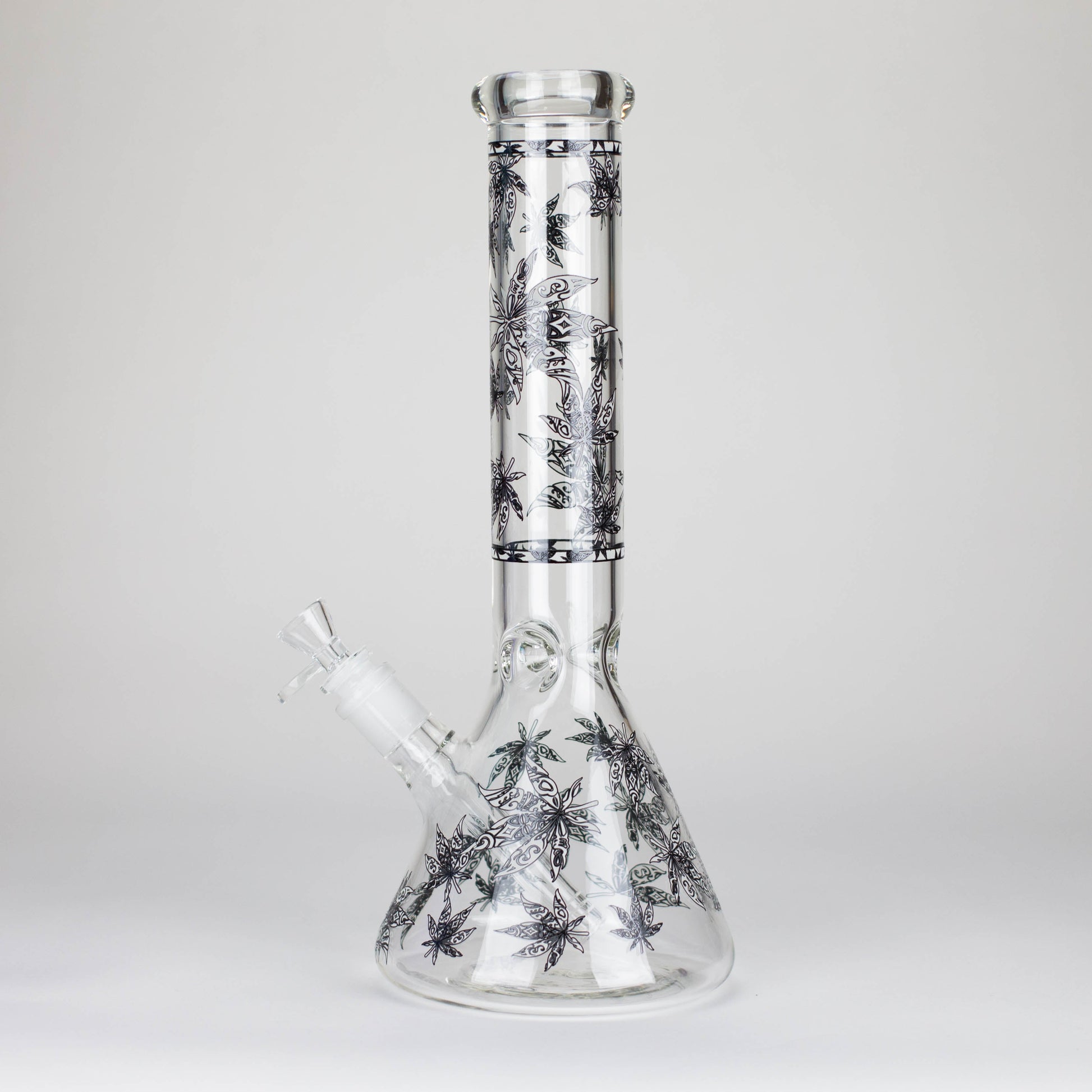 Karma | 14" Leaf Beaker Glow in the dark Glass Bong_3