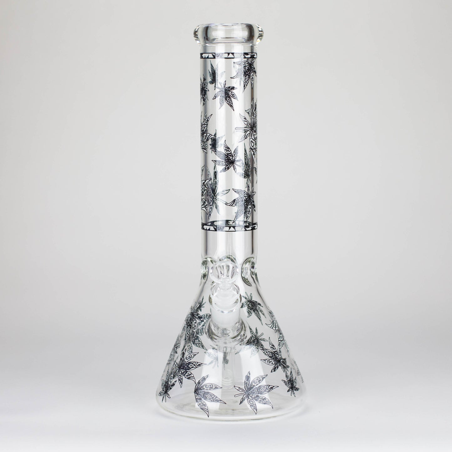 Karma | 14" Leaf Beaker Glow in the dark Glass Bong_4