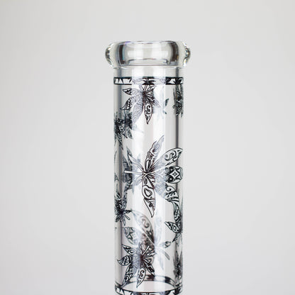 Karma | 14" Leaf Beaker Glow in the dark Glass Bong_5