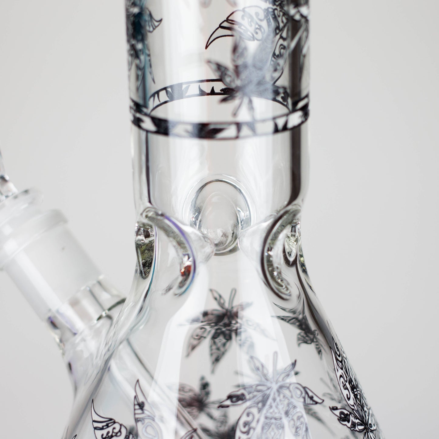 Karma | 14" Leaf Beaker Glow in the dark Glass Bong_6