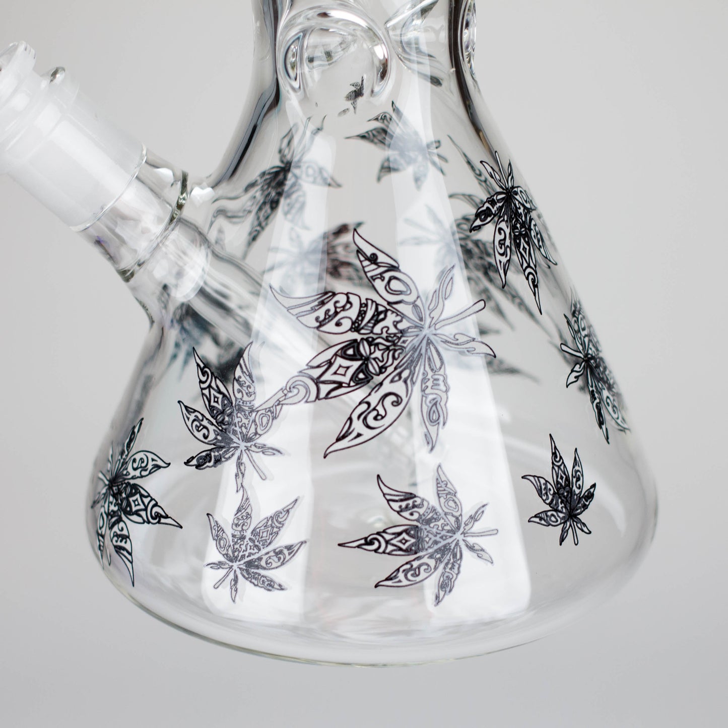 Karma | 14" Leaf Beaker Glow in the dark Glass Bong_8