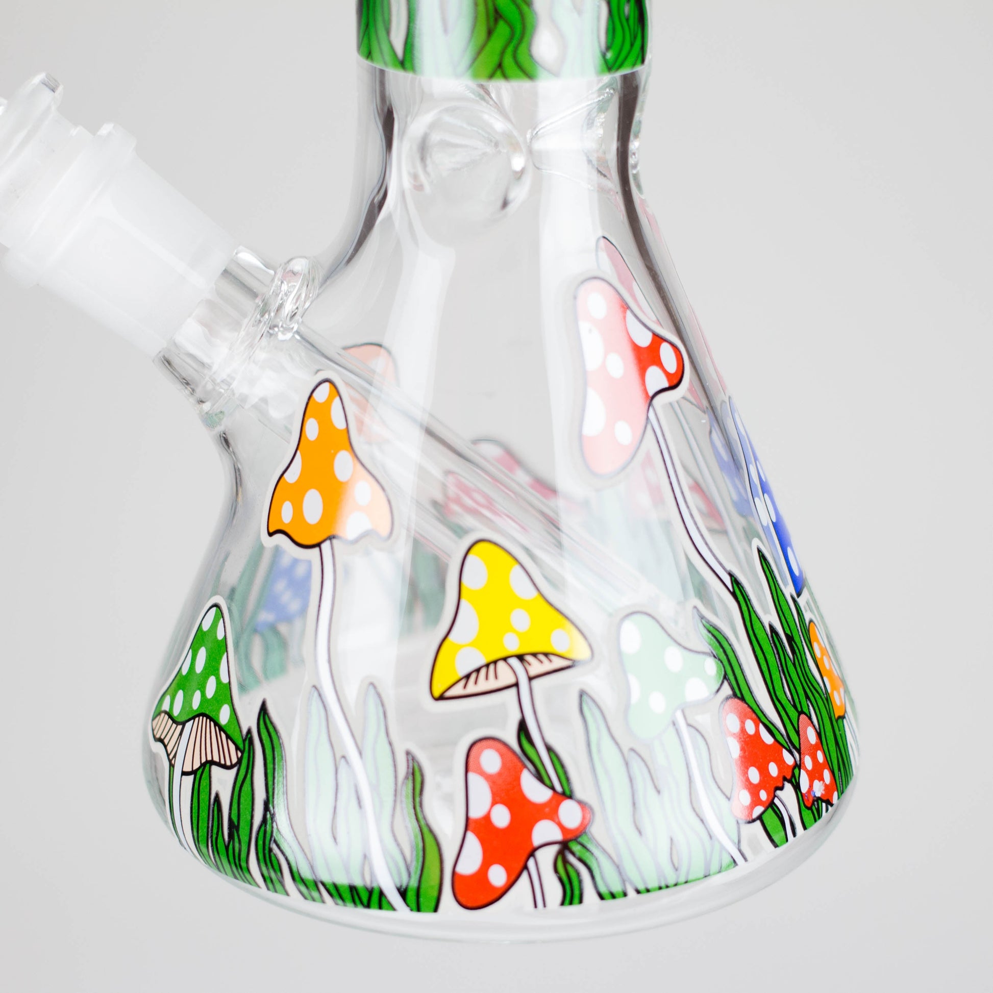 10" Glow in the dark Glass Bong With  Mushroom Design_6