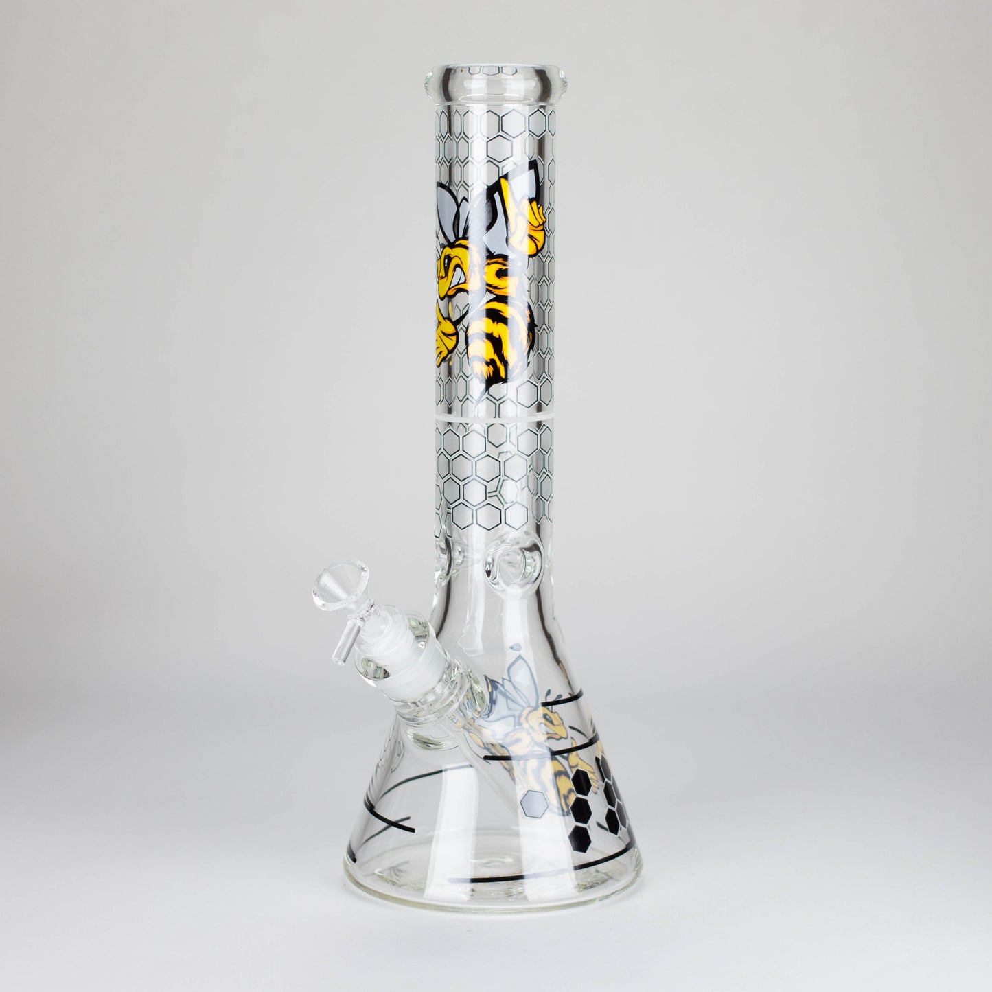 14" 7 mm Glass Bong With Cartoon Bee Design_1